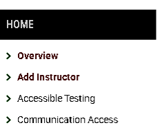 Screenshot of the add instructor button