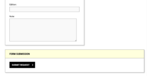 Final part of Accessible Text form with submission button.