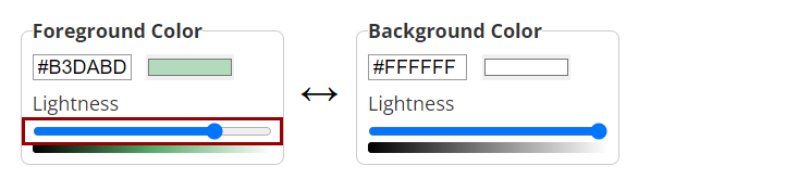 Drag slider to increase the contrast
