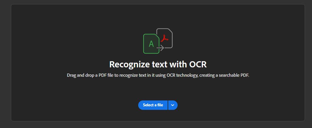 Select a file button